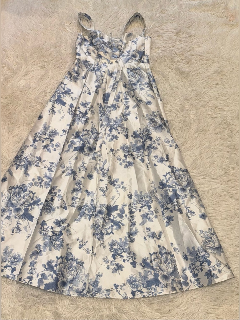 NEW ALFRED SUNG Floral Lace Up A-Line Gown Sz 10 - Picture 7 of 8